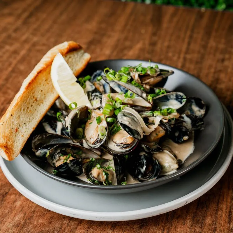 Pesto linguine with chicken at NV Restaurant & Bar