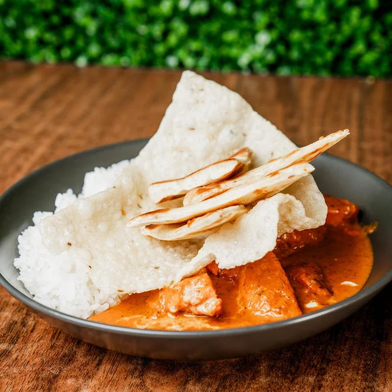 Spicy Butter Chicken Bowl at NV Restaurant & Bar in Edgemont, Edmonton, AB